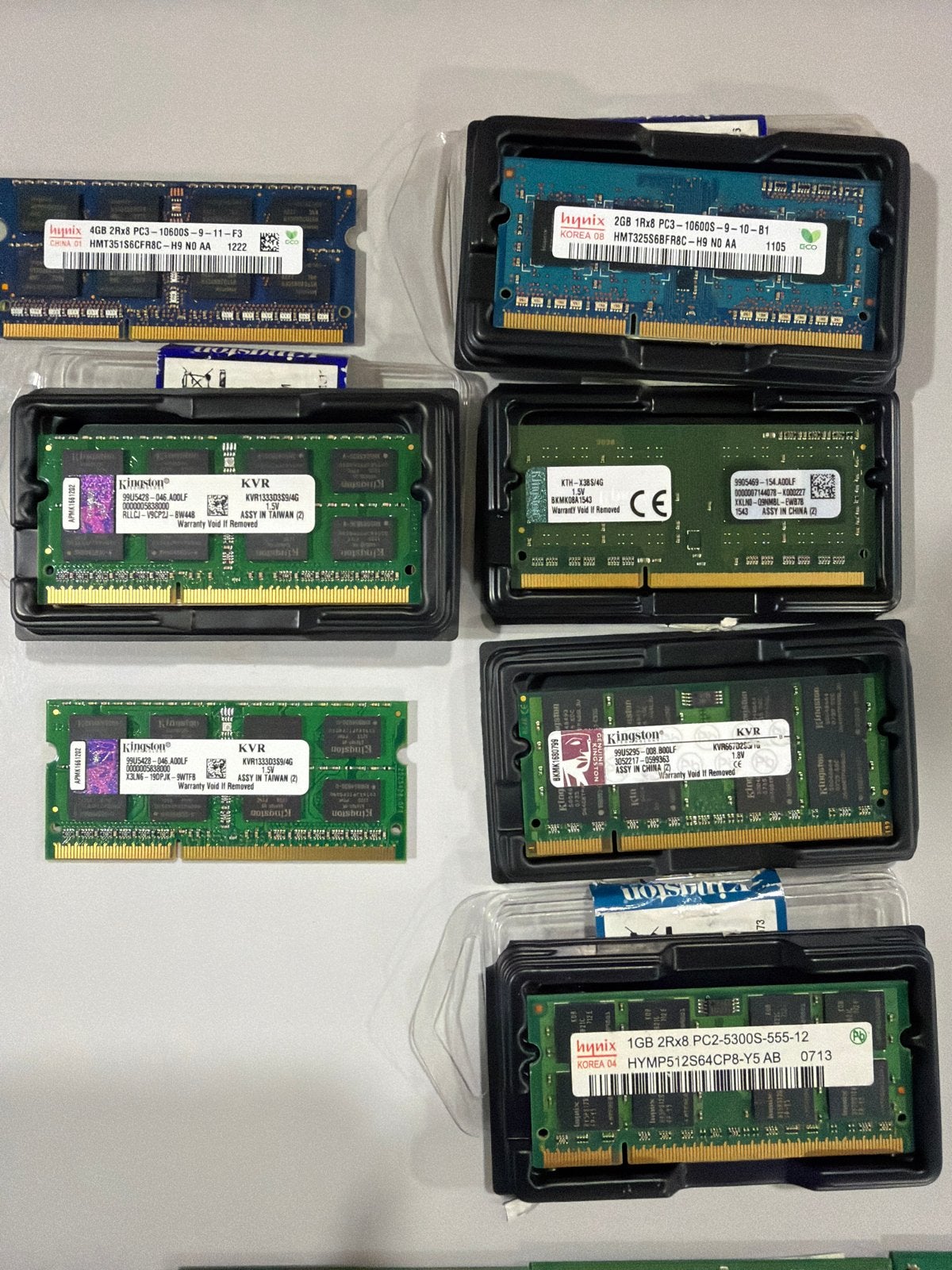 Diverse RAM Geheugenmodules voor Laptops en Desktops, Computers en Software, RAM geheugen, Gebruikt, Ophalen of Verzenden, DDR2