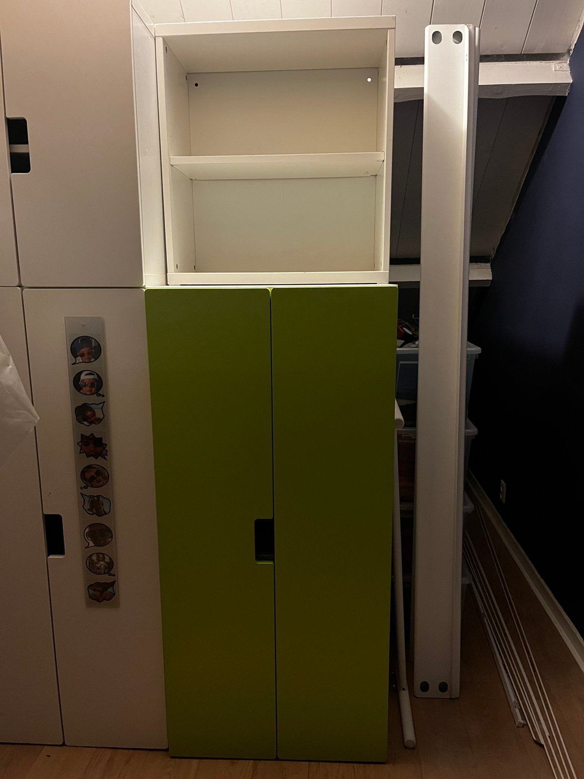 Ikea stuva kast met groene deuren, Ophalen, Gebruikt, 25 tot 50 cm, 50 tot 100 cm