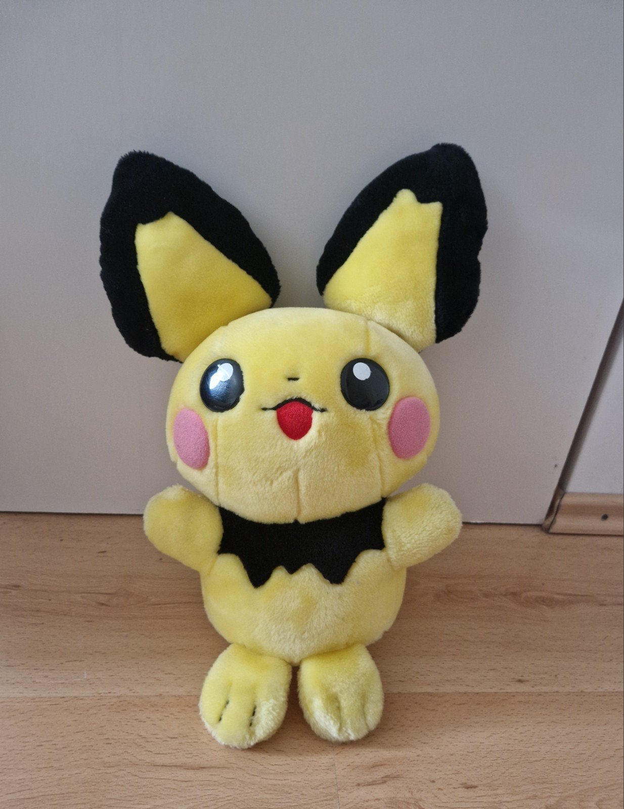 grote pokemon knuffel pichu vintage retro nintendo, Ophalen of Verzenden, Zo goed als nieuw, Overige typen