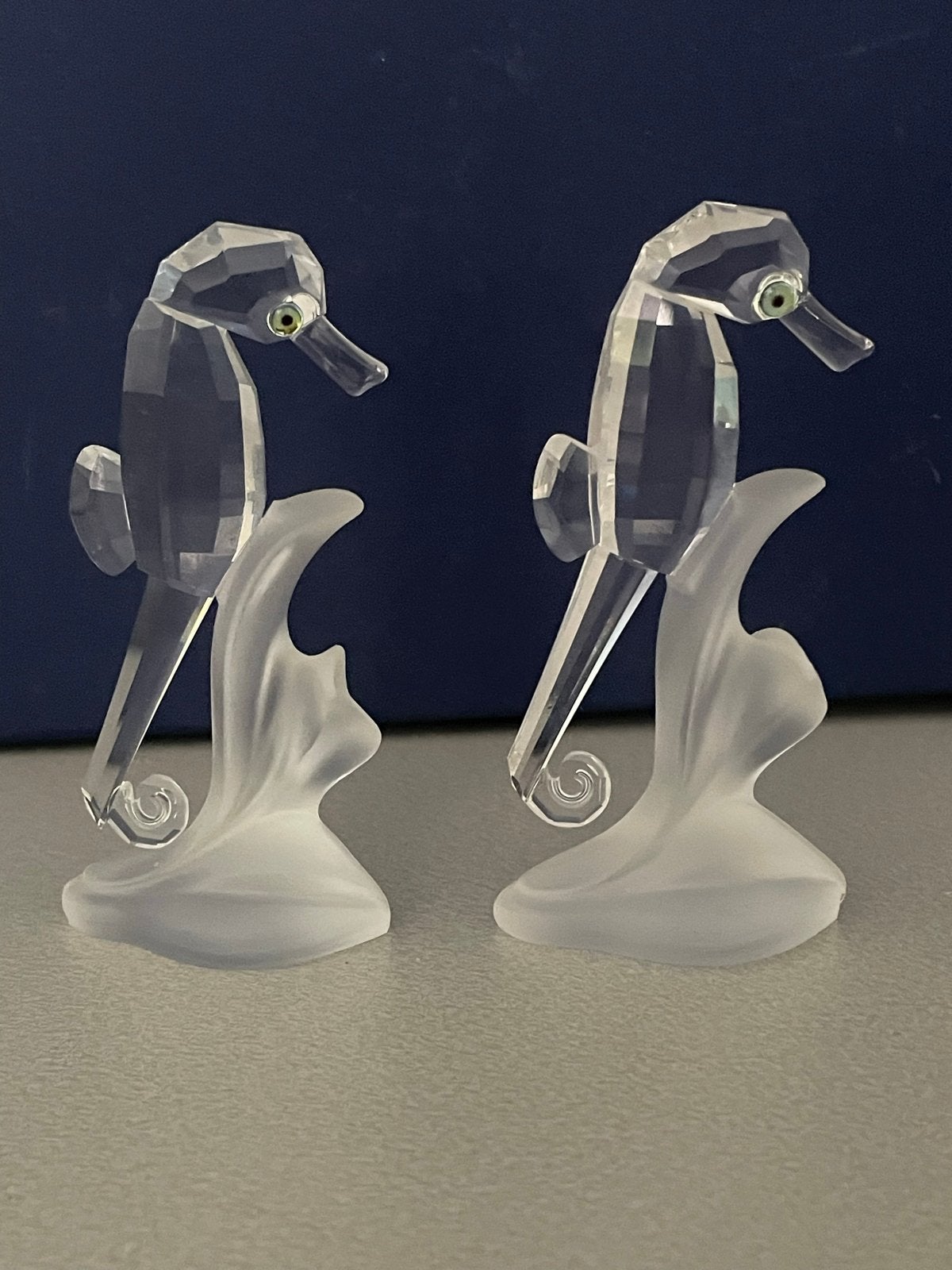 Swarovski Zeepaardjes Kristalbeeldjes - Set van 2, Ophalen, Zo goed als nieuw, Figuurtje