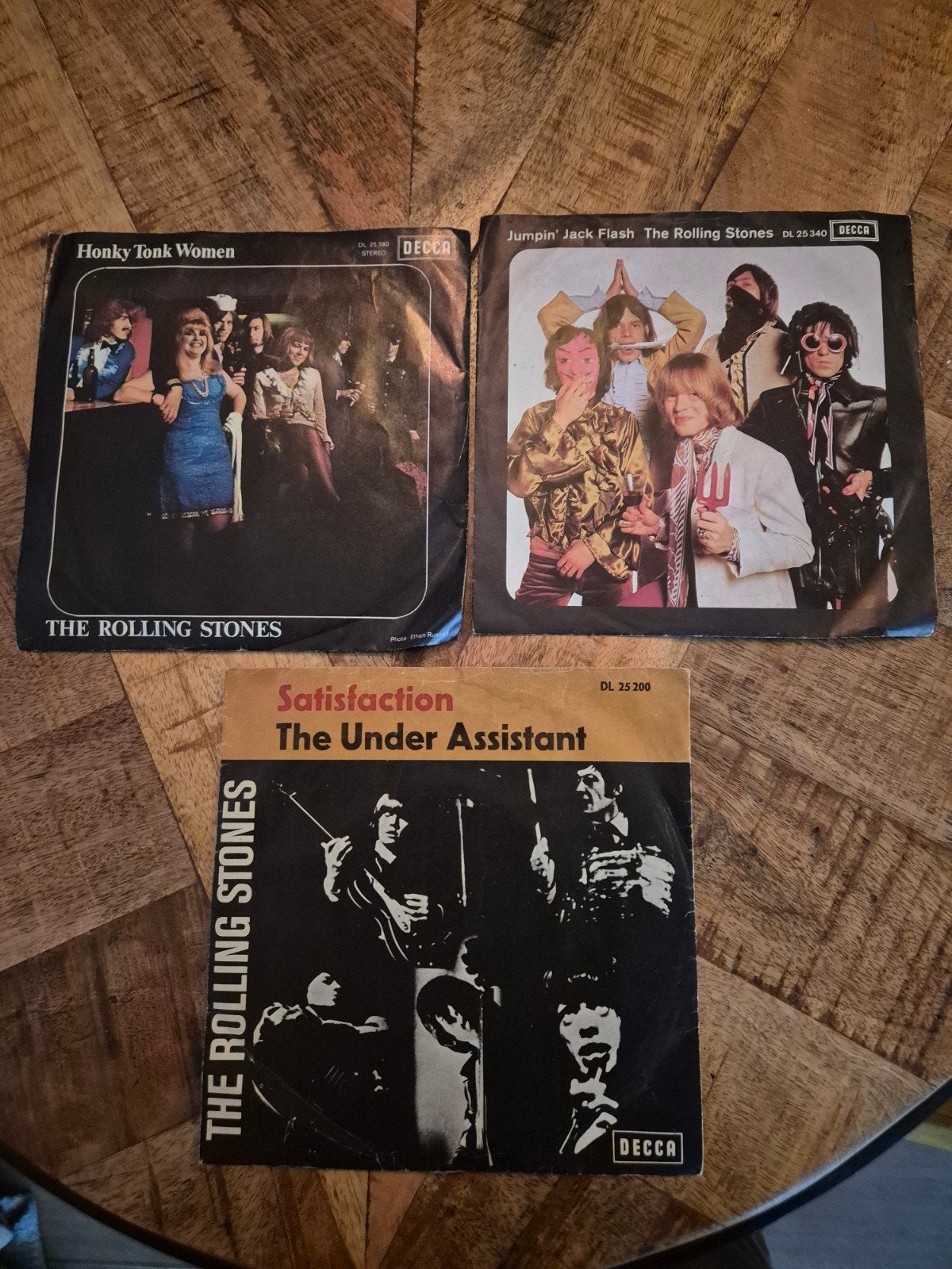 The Rolling Stones Singles: Honky Tonk, Jumpin' Jack Fl, Gebruikt, Originele persing, 7 inch, Ophalen of Verzenden