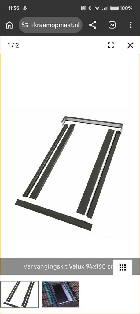 2 maal Fakro EXR Renovatie Kit Dakraam 94x160, 80 tot 120 cm, 120 tot 160 cm, Nieuw, Ophalen of Verzenden