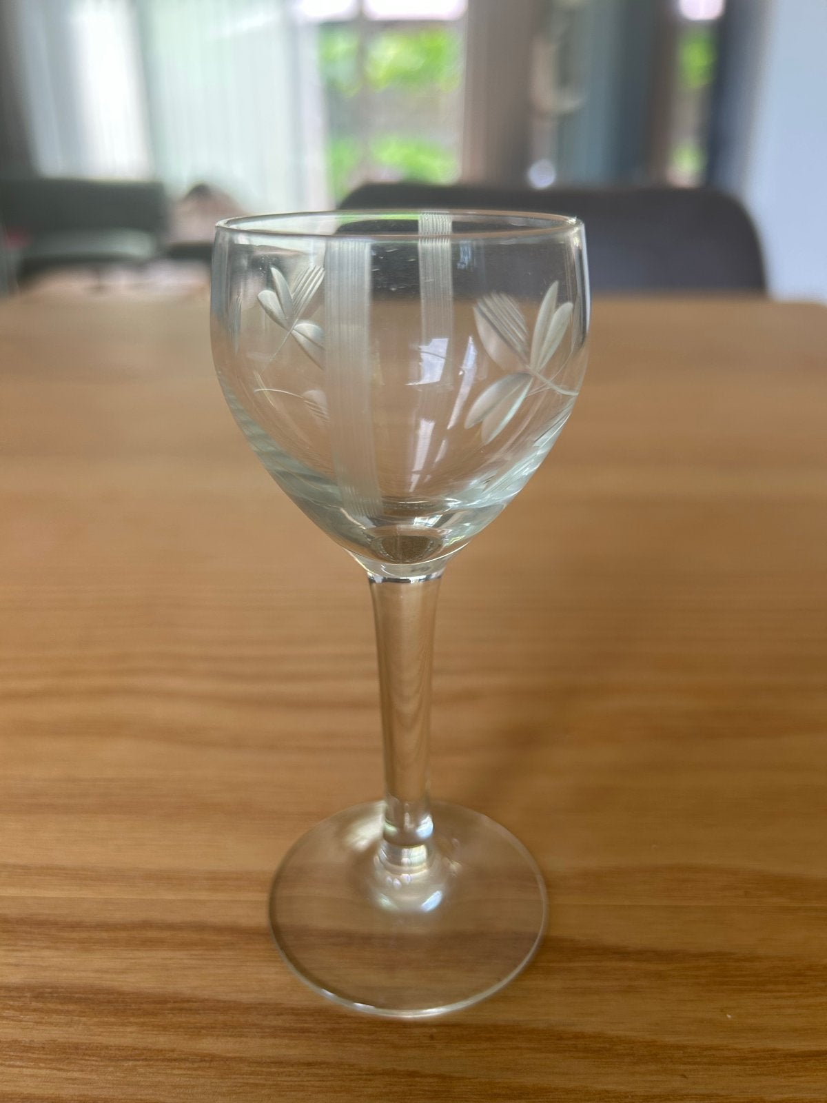 Vintage Kristallen Portglas met Bloemmotief (Jaren '30-'60), Antiek en Kunst, Antiek | Glas en Kristal, Ophalen of Verzenden
