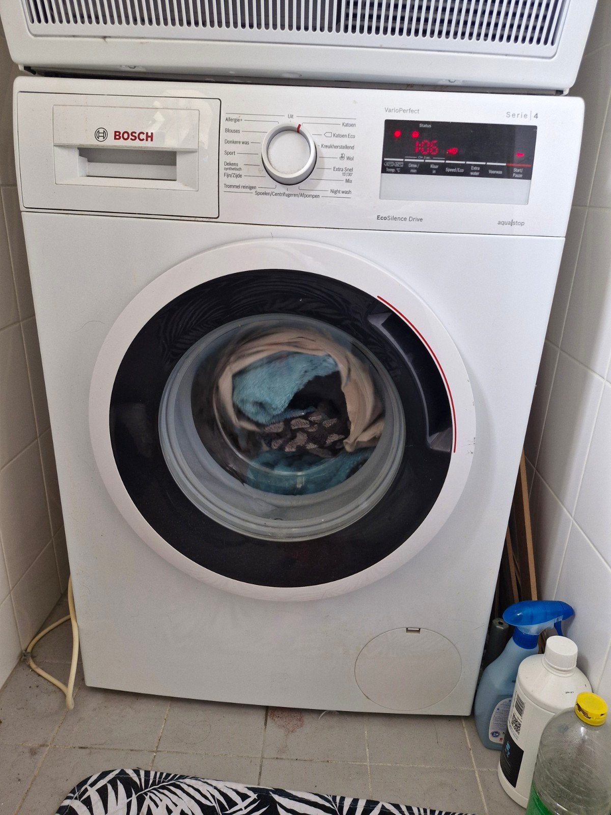 Bosch Serie 4 VarioPerfect Wasmachine EcoSilence Drive, Witgoed en Apparatuur, Wasmachines, Gebruikt, Verzenden, Voorlader, Kort programma