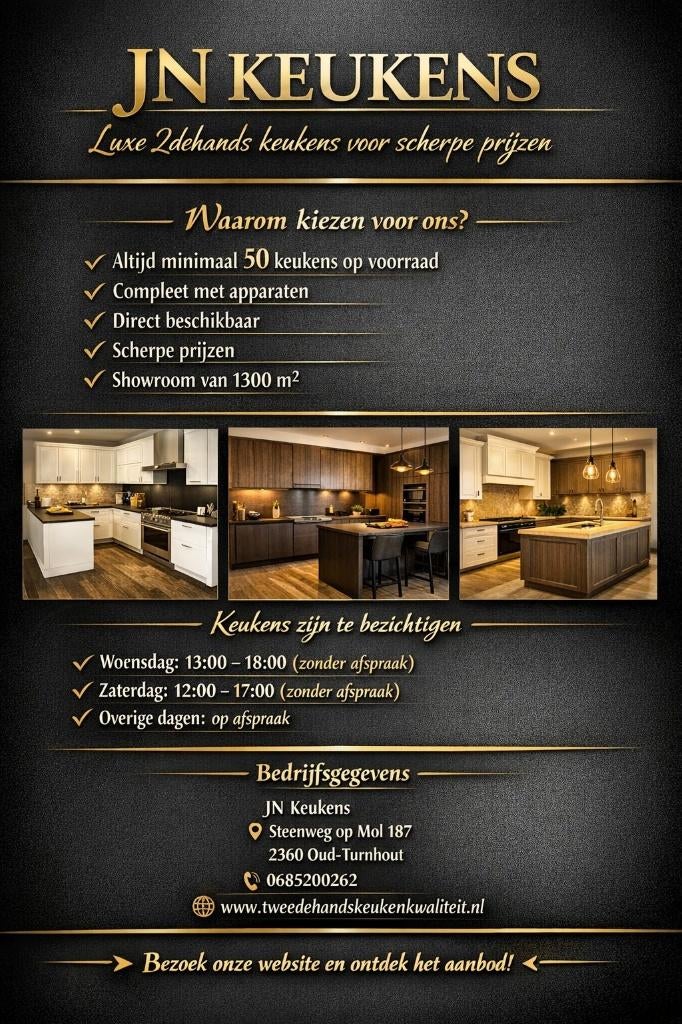 Zaterdag 23 MEI open van 12.00 tot 17.00 uur open, Huis en Inrichting, Keuken | Complete keukens, Wit, Overige typen, Graniet of Steen