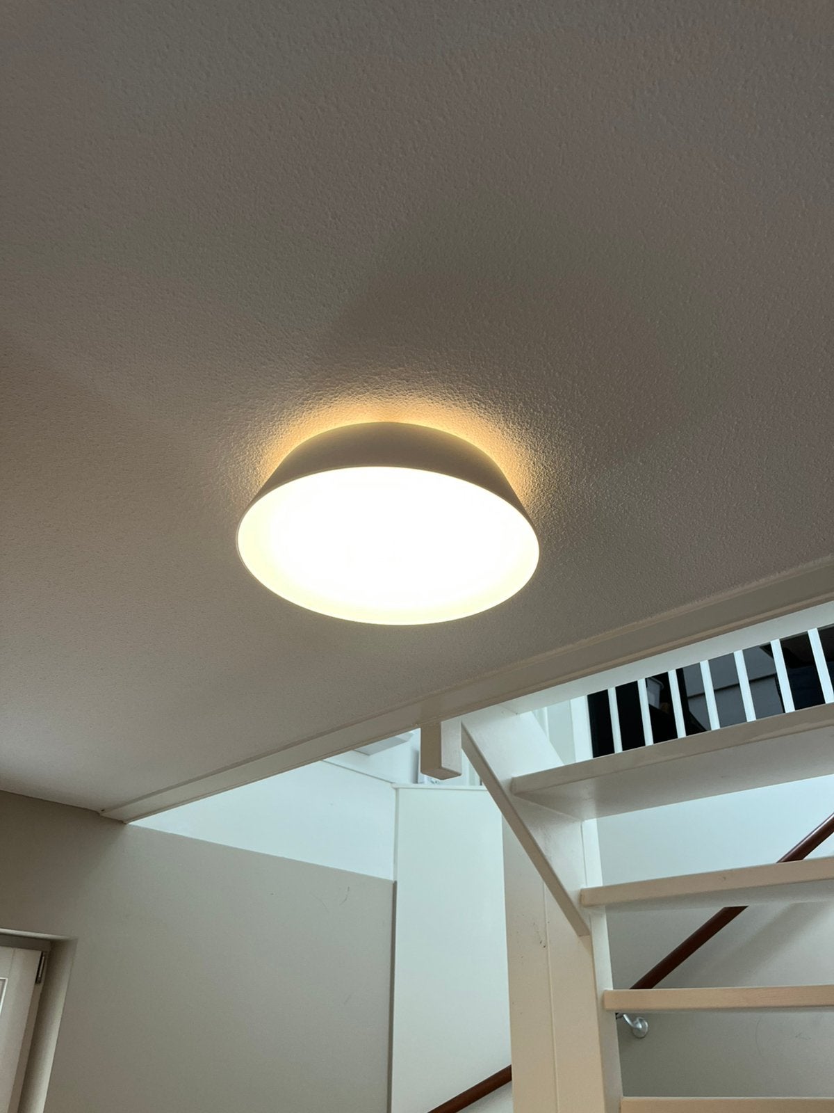 3x IKEA FUBBLA plafondlamp wit – 13W, Ophalen, LED, Overige fittingen, Wit