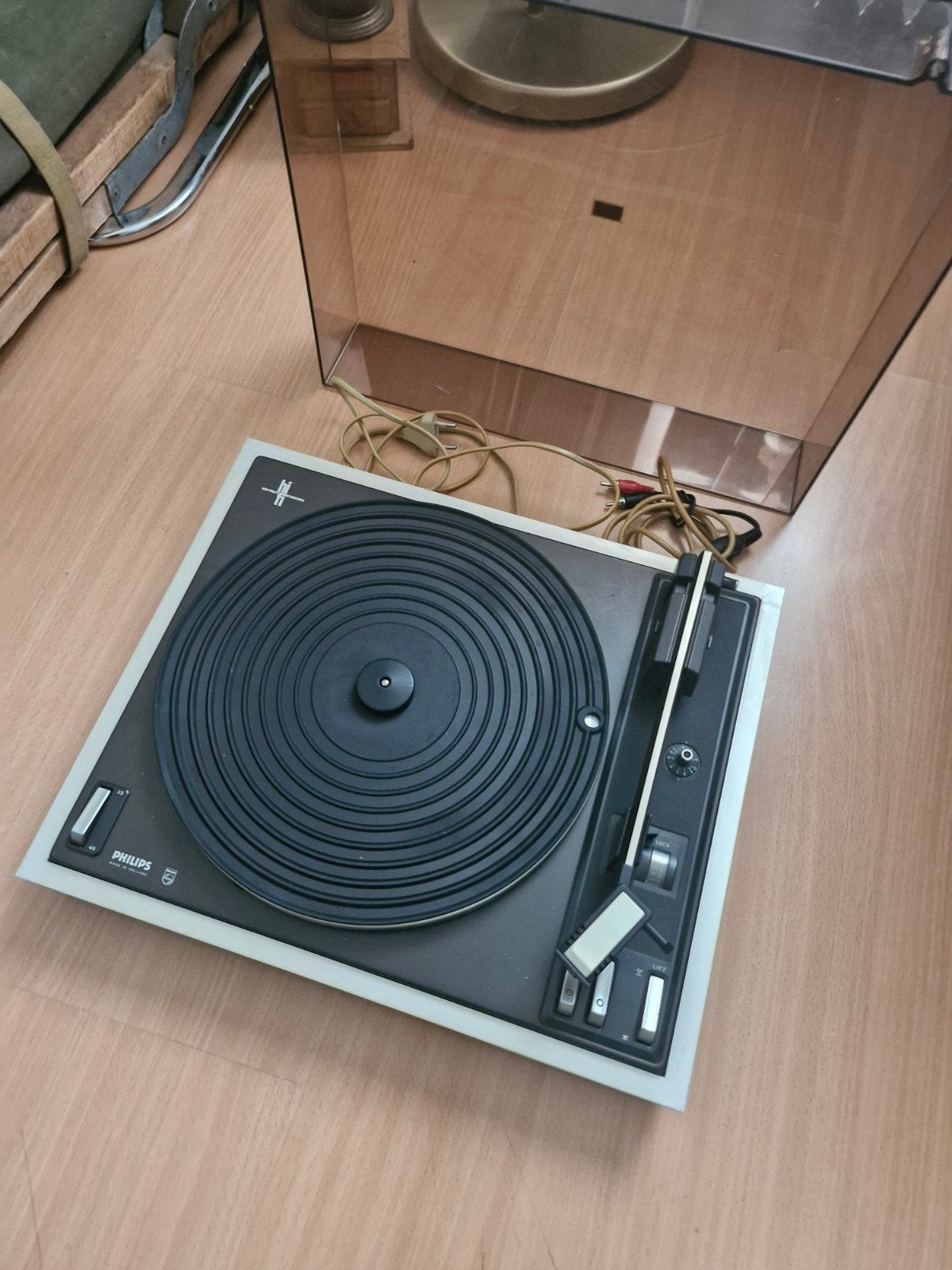 Philips Platenspeler - Vintage en Functioneel, Audio, Tv en Foto, Platenspelers, Ophalen, Philips, Gebruikt, Automatisch