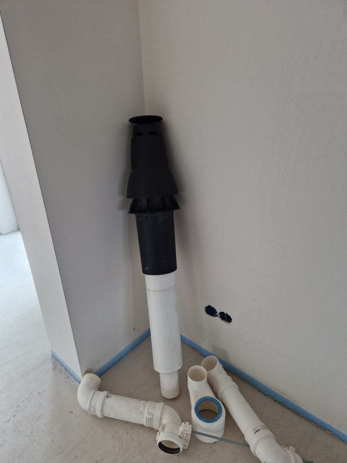 Complete dakdoorvoer voor cv-ketel / warmtepomp met buizen, Ophalen, Afvoer, Pvc, Zo goed als nieuw