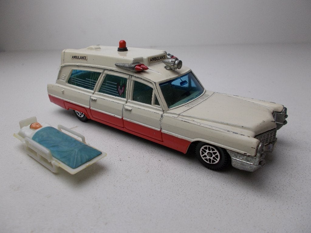 1971 Dinky Toys 288 SUPERIOR RESCUER ON CADILLAC CHASSIS (B), Hobby en Vrije tijd, Modelauto's | 1:43, Ophalen of Verzenden, Zo goed als nieuw
