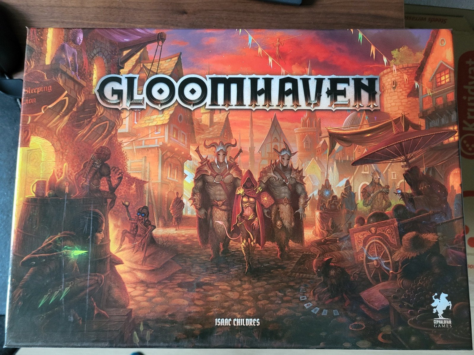 Gloomhaven & Forgotten Circles uitbreiding + removable stick, Een of twee spelers, Ophalen, Zo goed als nieuw, Cephalofair Games