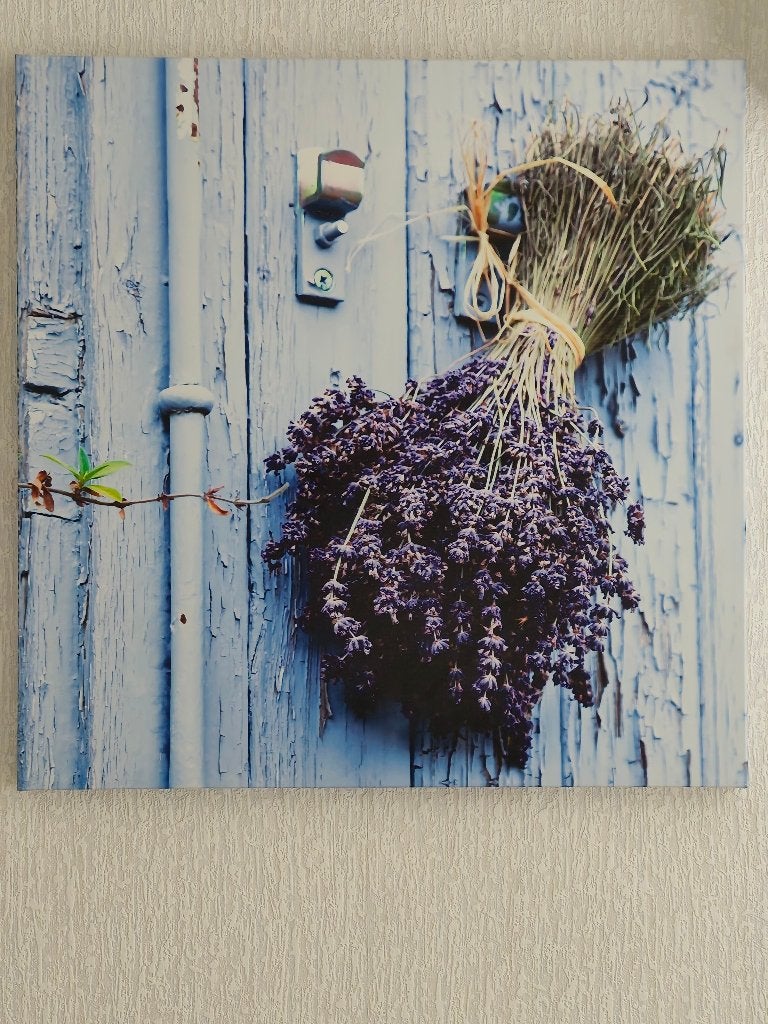 canvasdoek met lavendelprint, Ophalen, Gebruikt, 75 tot 100 cm, Foto of Poster