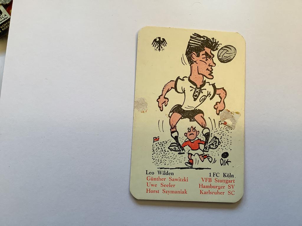 Voetbalplaatjes Bruynesteyn duits kwartet Leo Wilden, Ophalen of Verzenden, Gebruikt, Buitenlandse clubs, Poster, Plaatje of Sticker