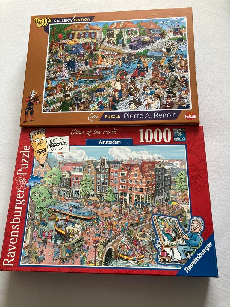 Puzzel Amsterdam en Renoir, Ophalen of Verzenden, 500 t/m 1500 stukjes, Zo goed als nieuw