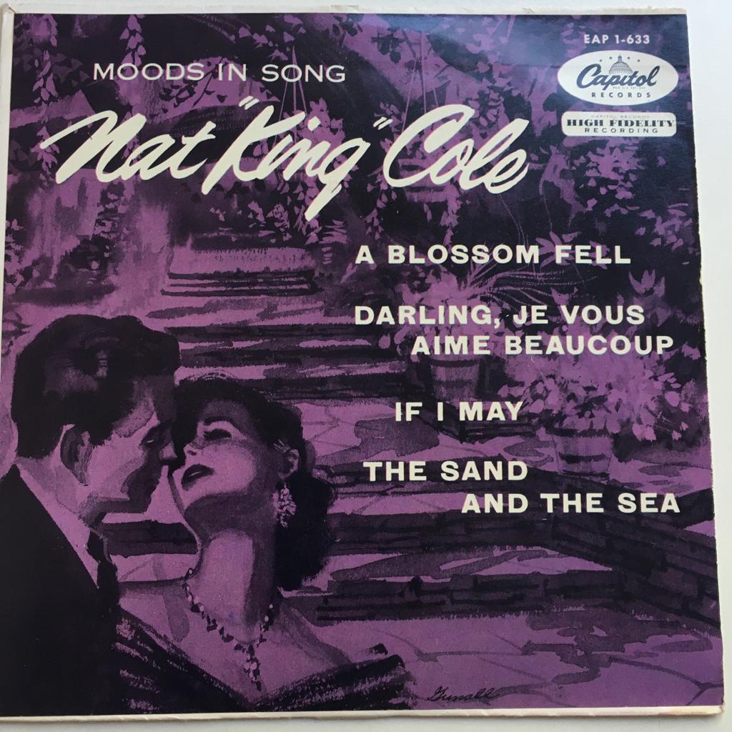 S171 Nat king Cole EP A blossom fell HOL 58  €2, Gebruikt, 7 inch, Ophalen of Verzenden, Fotohoes