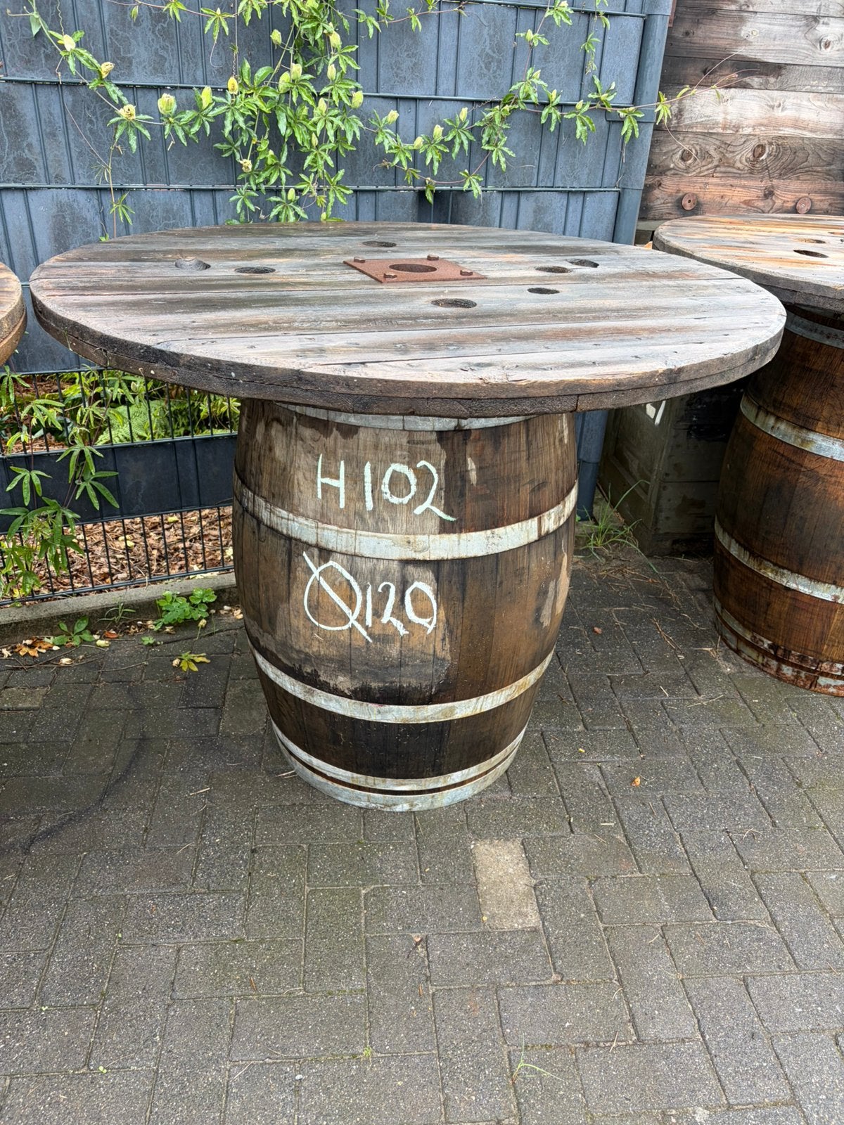 Statafel wijnvat, Huis en Inrichting, Ophalen, Gebruikt
