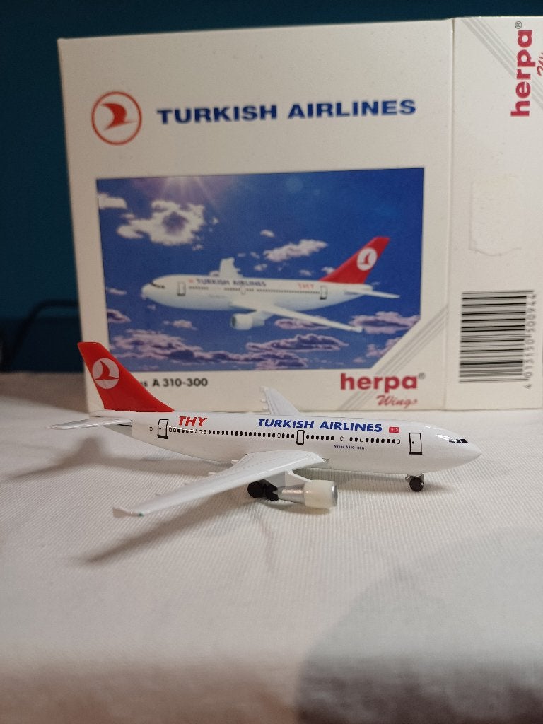 Herpa 1:500 Turkish Airlines A310-300, Ophalen of Verzenden, Nieuw, Schaalmodel