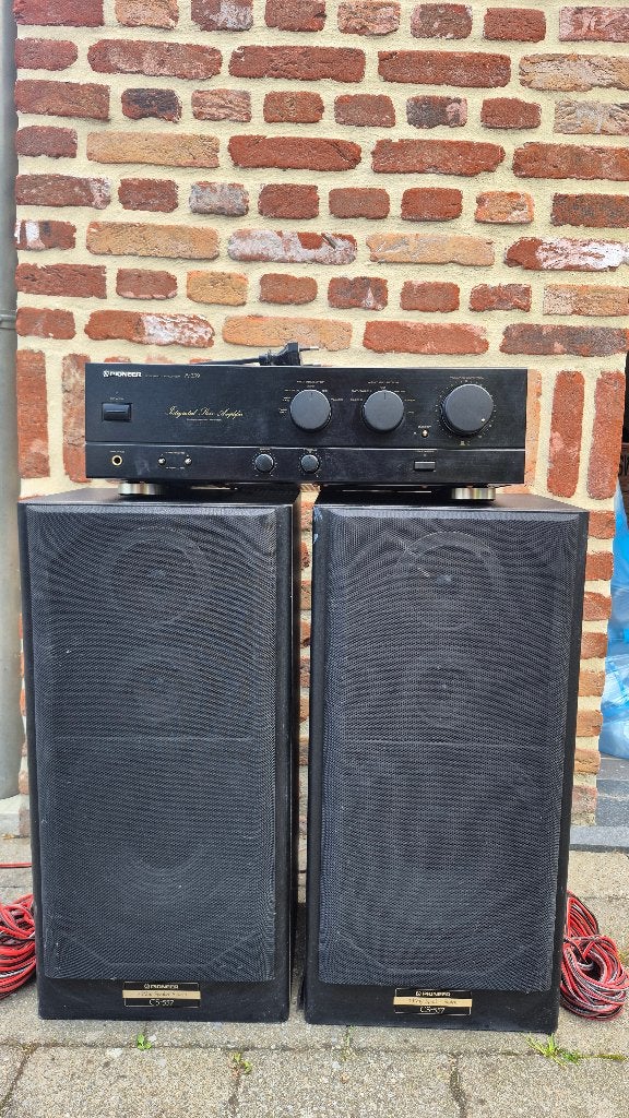Pioneer A-330 Versterker met CS-557 Luidsprekers, Ophalen, Gebruikt, 60 tot 120 watt, Pioneer