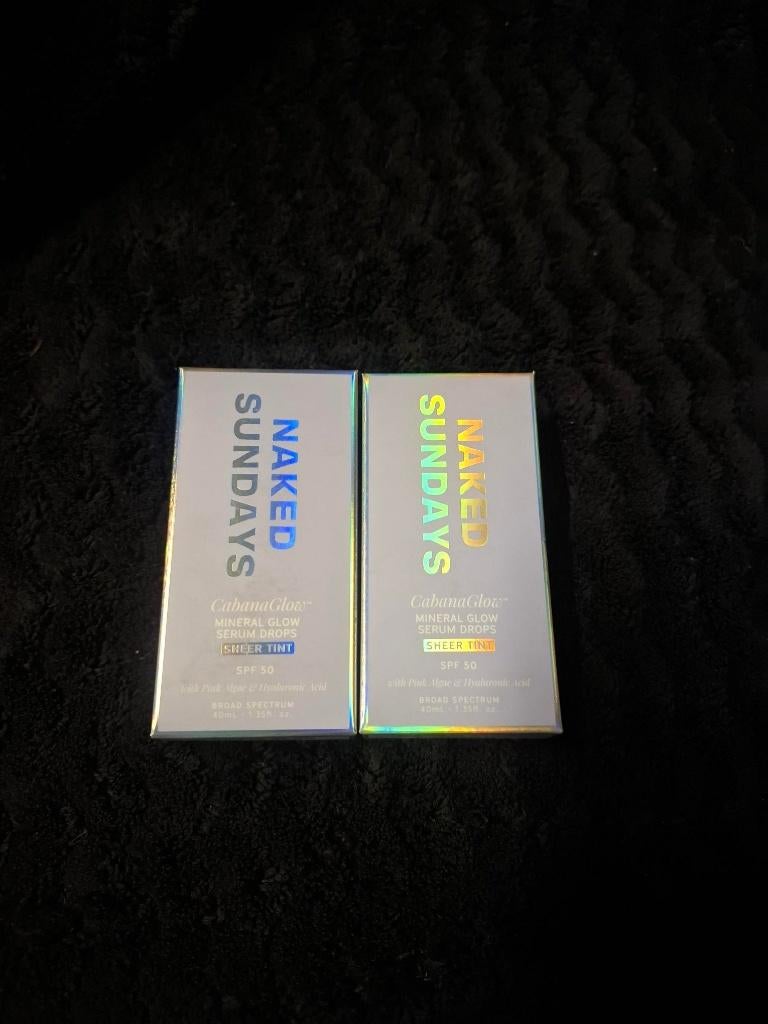 Naked sundays 'Cabana Glow' Mineral Glow SPF50 (advr 120), Ophalen of Verzenden, Nieuw, Gehele gezicht, Verzorging