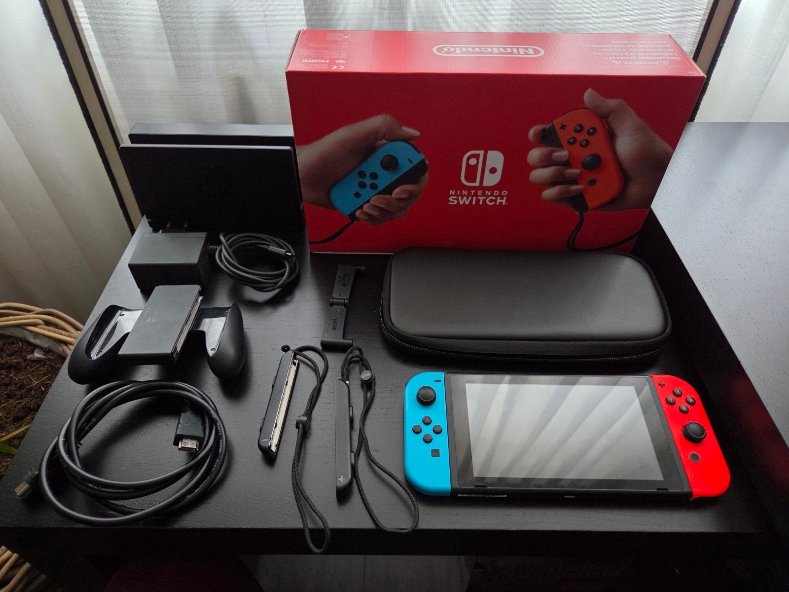 Nintendo Switch incl Nintendo case, Ophalen, Zo goed als nieuw, Met 2 controllers, Switch 2019 Upgrade