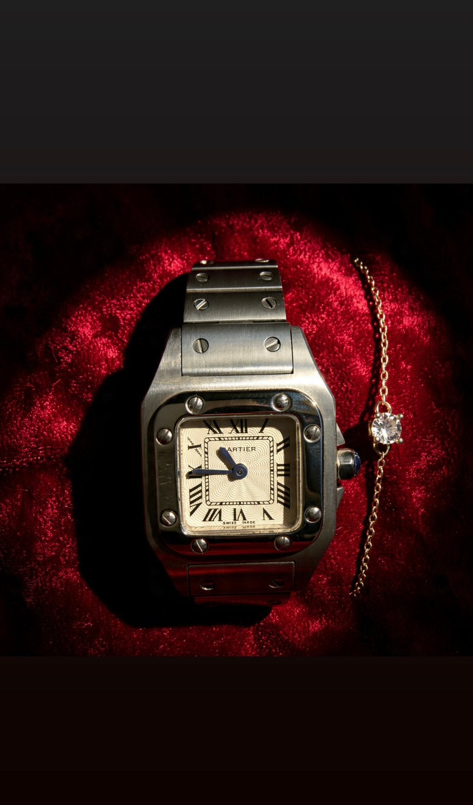 Cartier Santos Galbée 1904-2004 Dameshorloge Staal, Ophalen of Verzenden, Zo goed als nieuw, Staal, Polshorloge