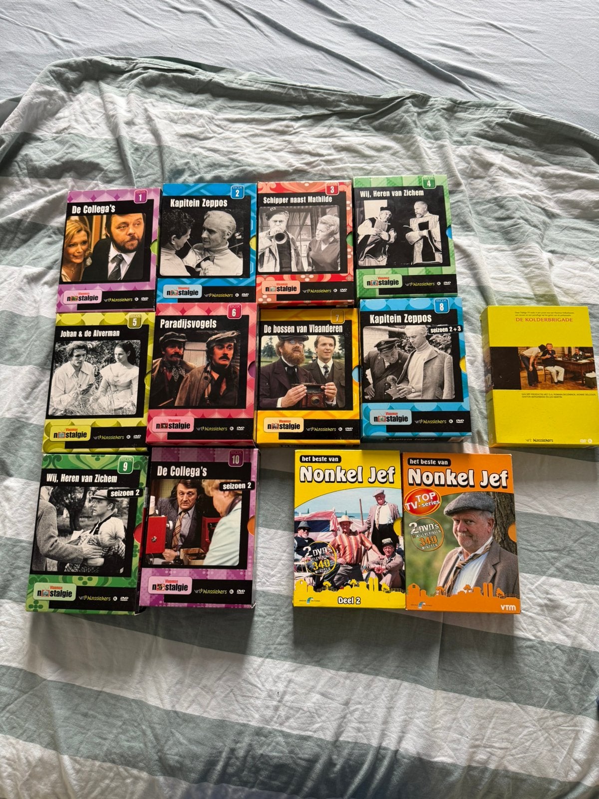 Vlaamse nostalgie DVD boxen - De Collega's, Kapitein Zeppos, Cd's en Dvd's, Verzenden, Gebruikt