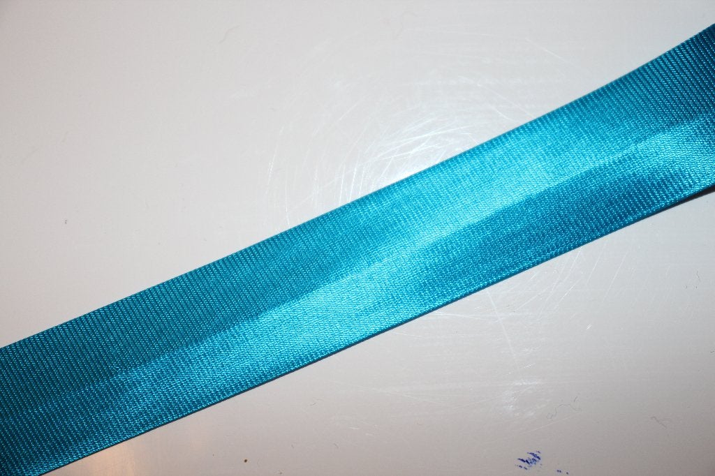 Satijn Biaisband - blauw - 20mm #3635B, Ophalen of Verzenden, Nieuw, Lint, Band of Elastiek