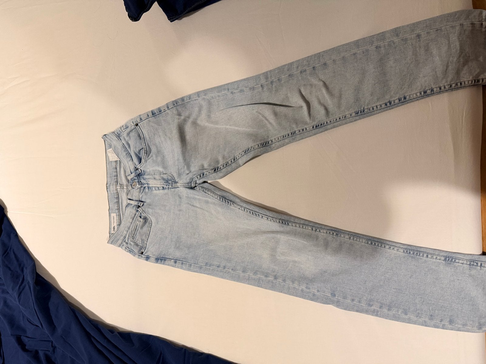 ZARA Lichtblauwe Jeans – Maat 38 – Denim, Ophalen of Verzenden