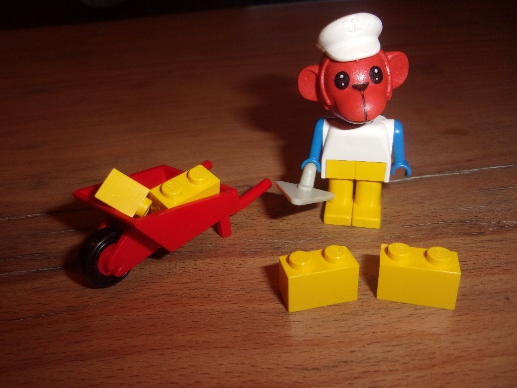 Lego Fabuland 3714-1 Bricklayer Oscar Orangutan uit 1985, Gebruikt, Overige thema's, Lego, Ophalen of Verzenden