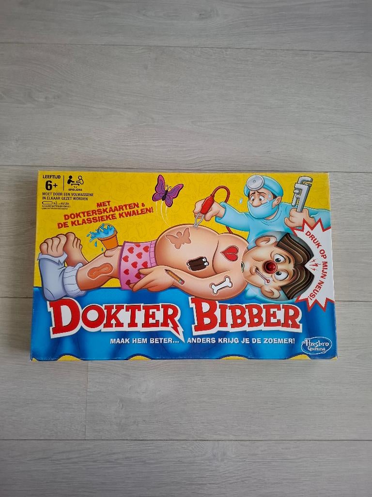 Dokter Bibber - Bordspel, Ophalen of Verzenden, Zo goed als nieuw, Puzzelen, Met licht