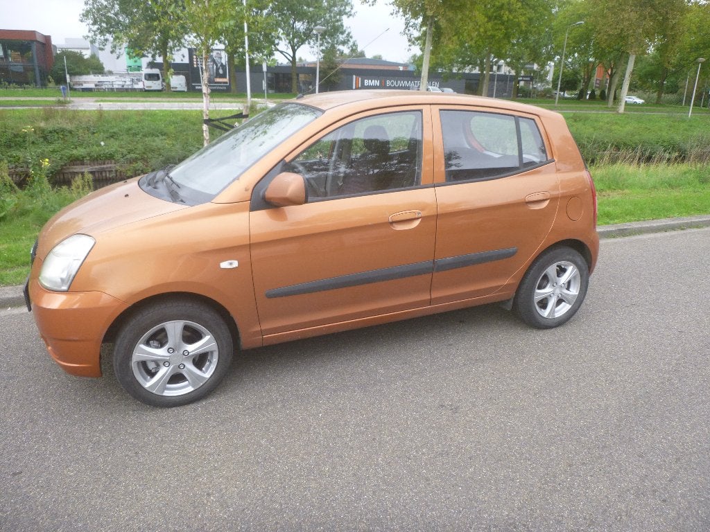 Kia Picanto 1.0 2007, Auto's, Voorwielaandrijving, 61 pk, Origineel Nederlands, Bruin