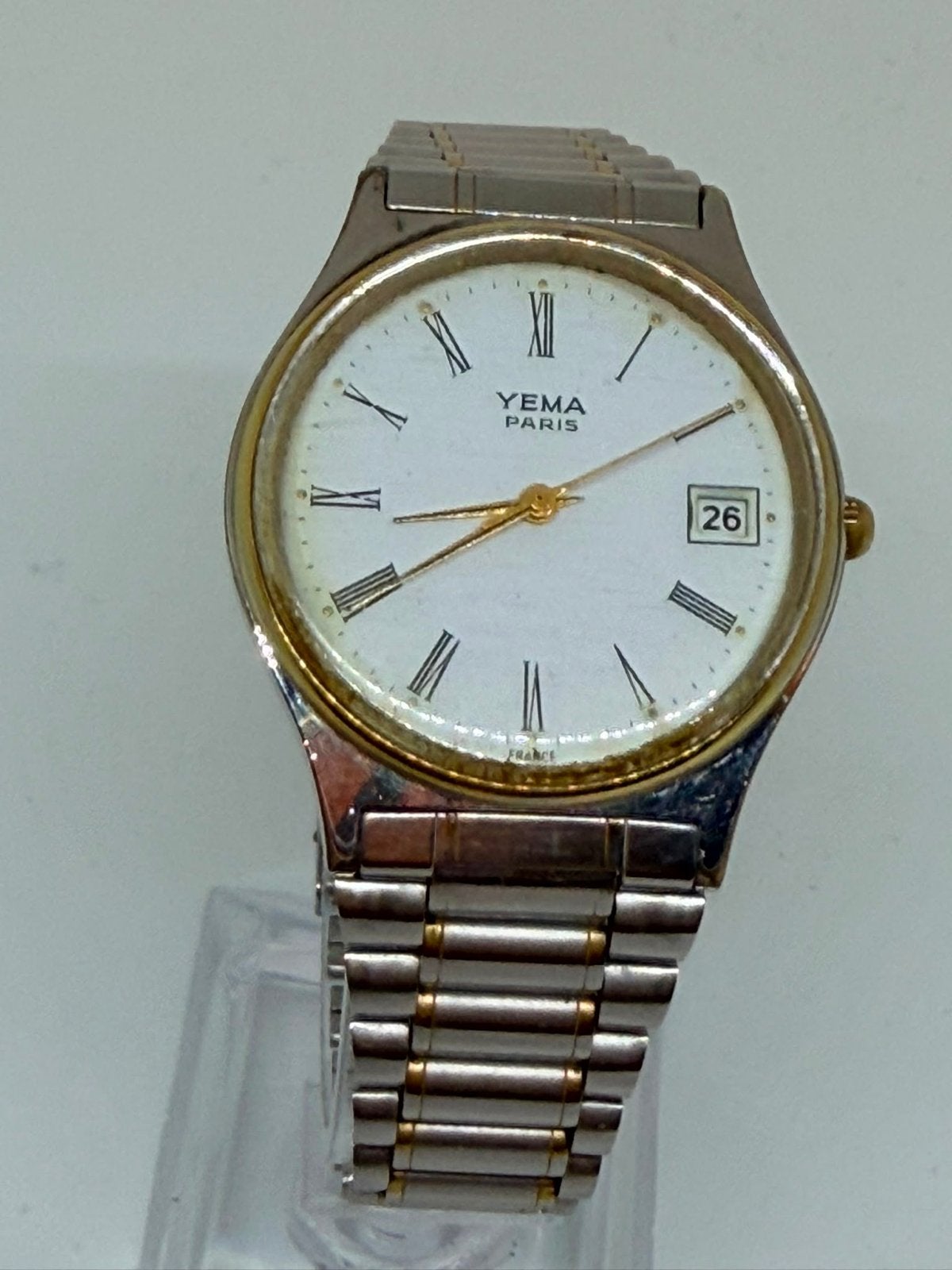 Yema Paris Herenhorloge - Klassiek en Elegant, Overige merken, Gebruikt, Staal, Verzenden