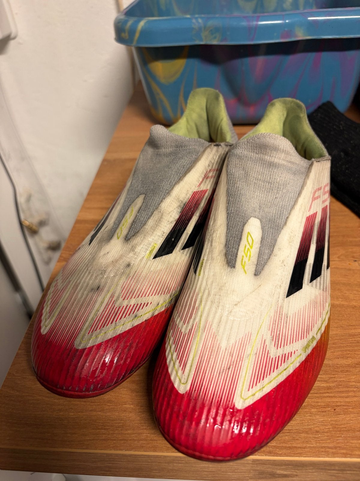 Adidas F50 voetbalschoenen - Maat 40,5, Sport en Fitness, Ophalen of Verzenden, Gebruikt, Schoenen