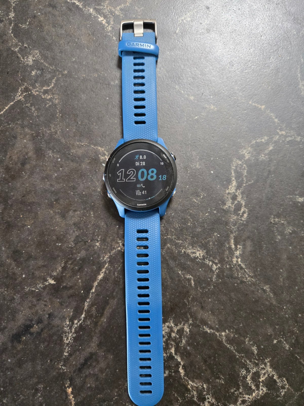 Garmin Forerunner 255 - Blauw sporthorloge z.g.a.n., Blauw, Garmin, Ophalen of Verzenden, Zo goed als nieuw