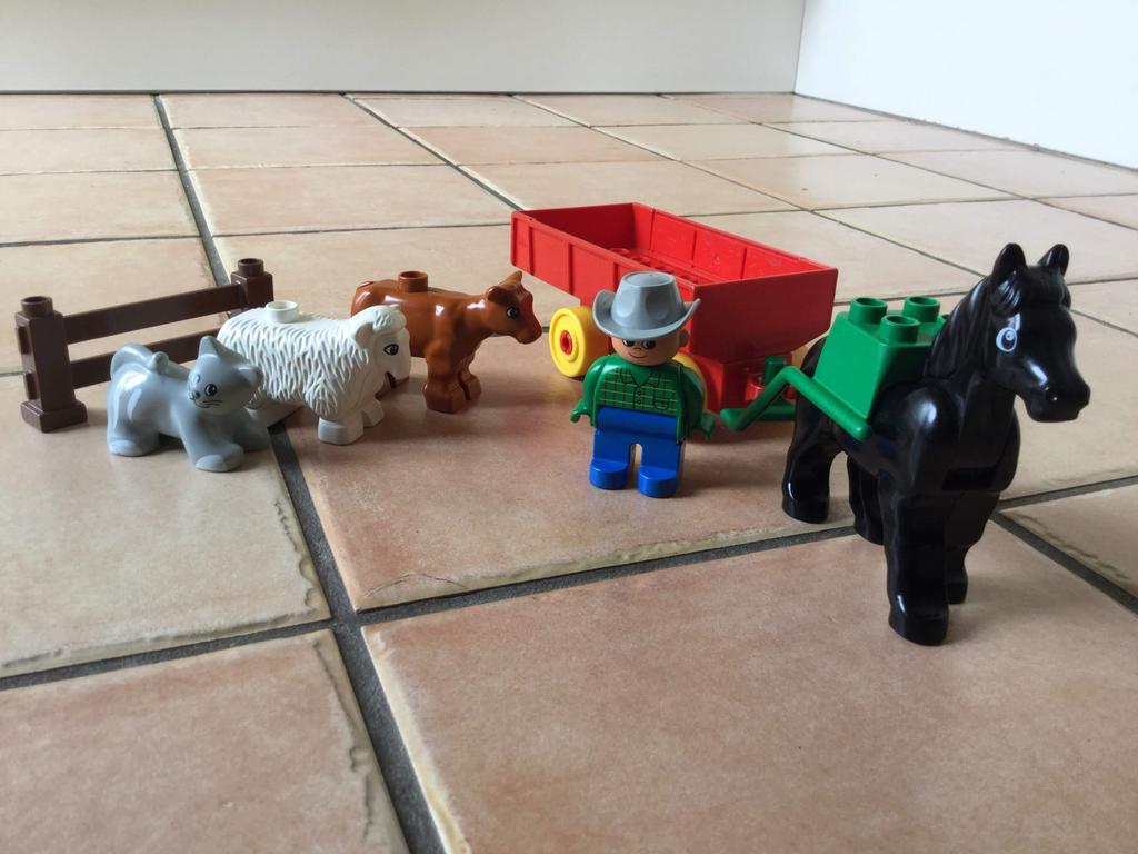 Lego Duplo Boerderij Dieren en Boer Set, Inclusief minifiguren, Gebruikt, Overige thema's, Ophalen of Verzenden