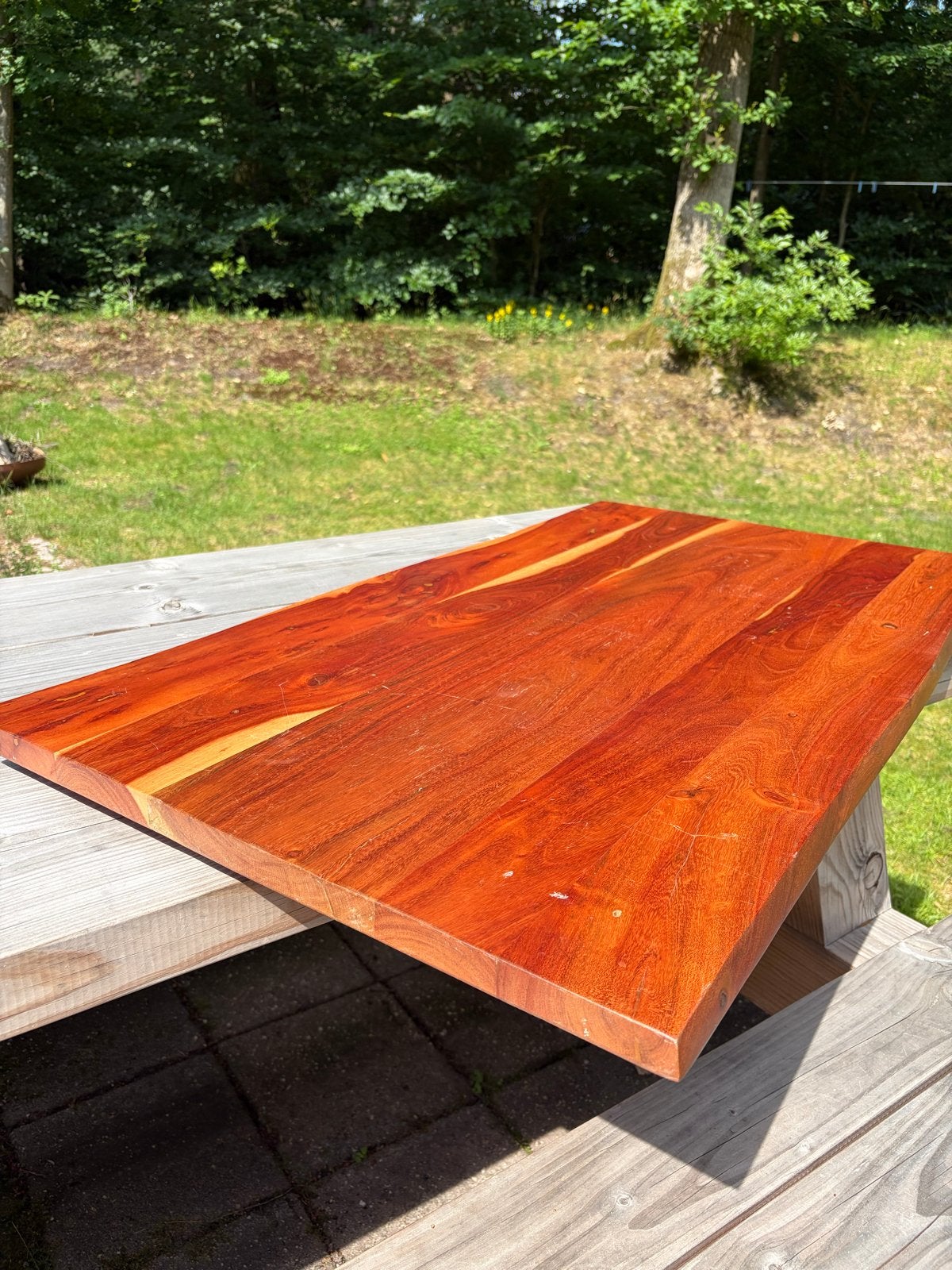 Massief houten tafelblad - Robuust en stijlvol, Ophalen, Gebruikt, 100 tot 150 cm, 50 tot 100 cm