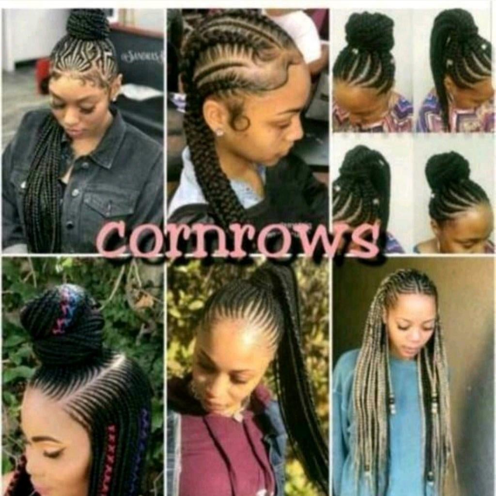 Cornrows haar vlechten zetten, Ophalen, Nieuw, Pruik of Haarverlenging