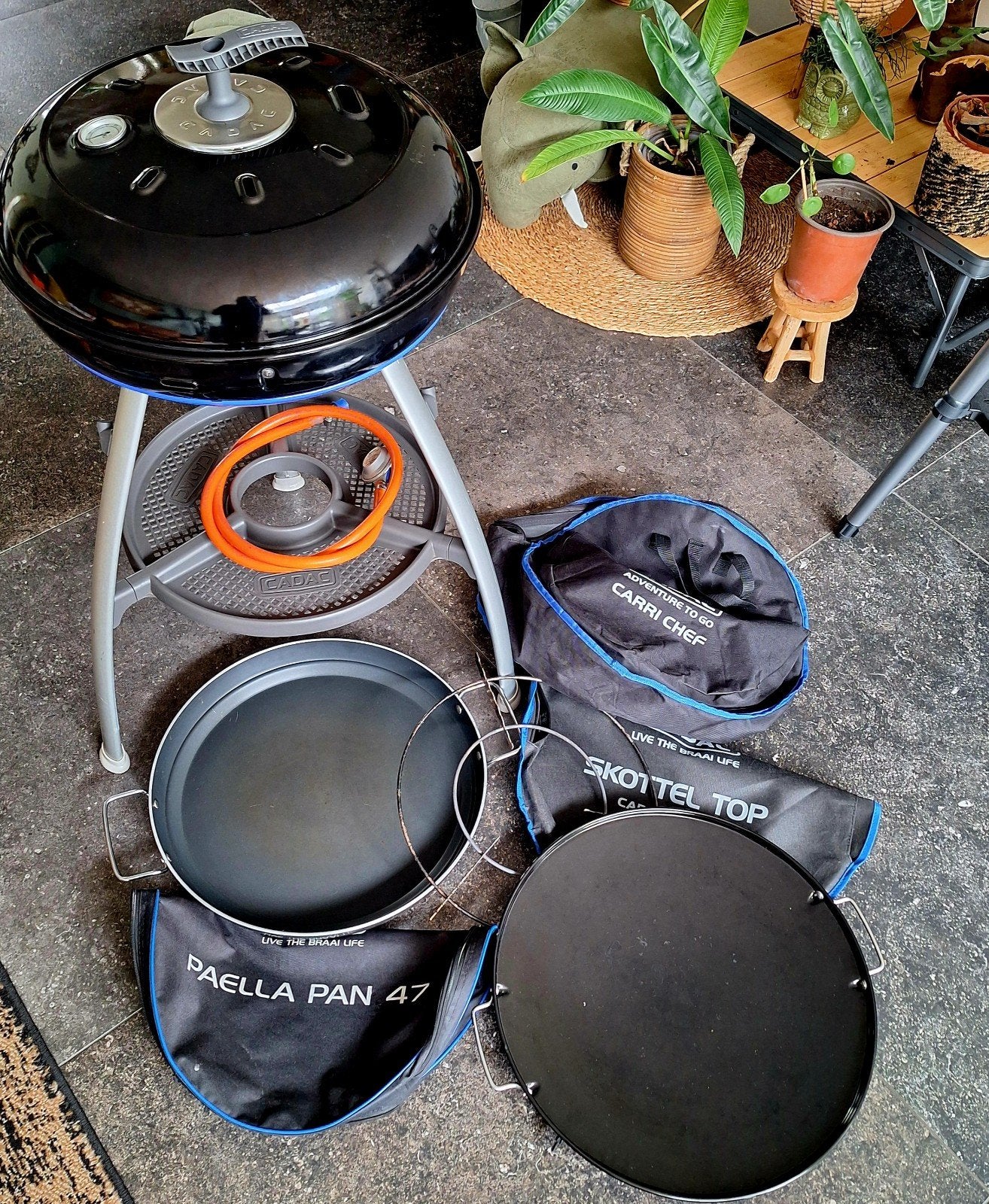 Cadac Carri Chef 2 BBQ met Skottel Top en Paella Pan, Ophalen, Gebruikt, Cadac