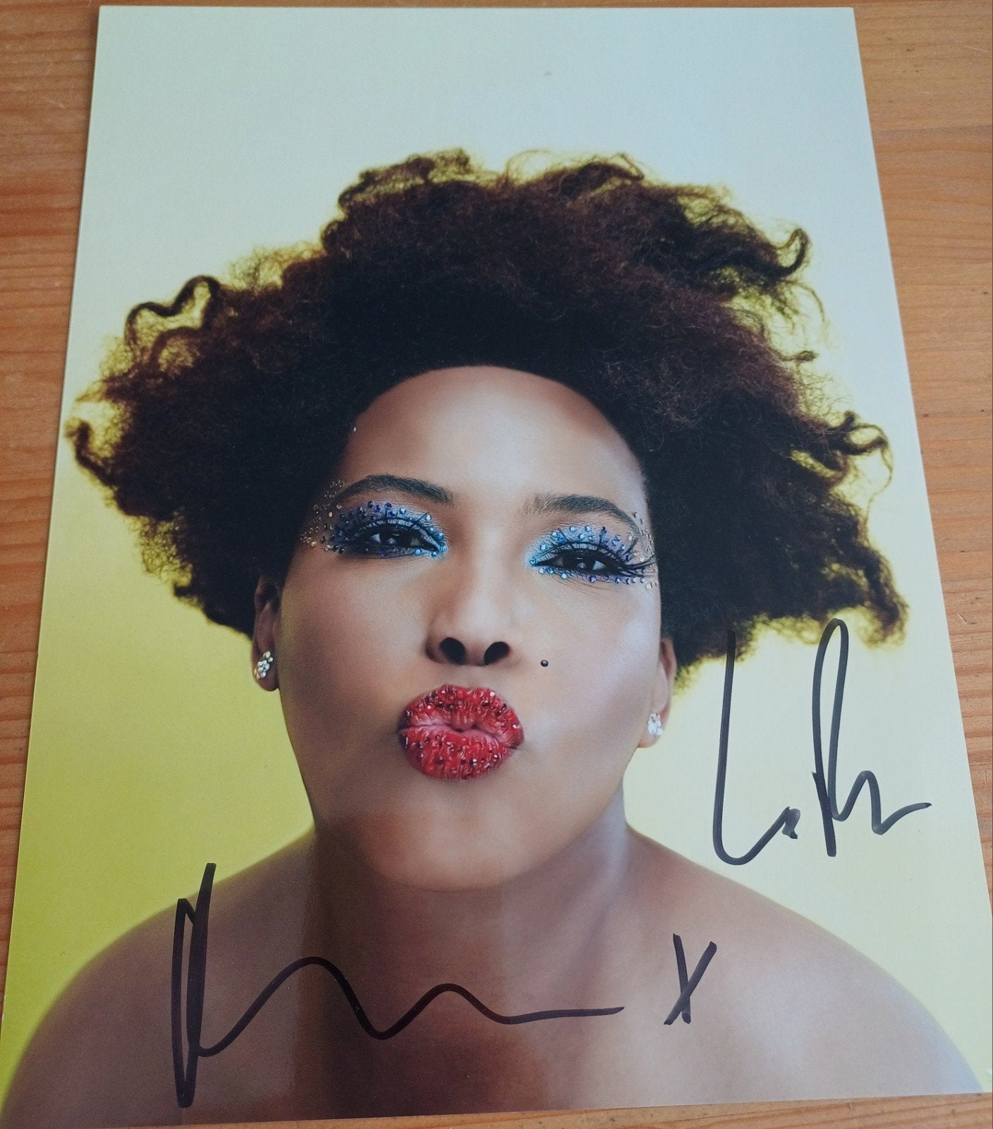 Macy Gray handtekening gesigneerde foto 30x20cm, Ophalen of Verzenden, Zo goed als nieuw, Foto of Kaart