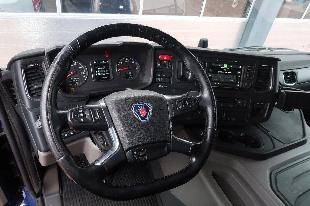 Scania P500 6x2/ FULL AIR/ HYDRAULIC/ LEATHER/ 2.950 WB/ DIF, Auto's, Automaat, Euro 6, Scania, Blauw