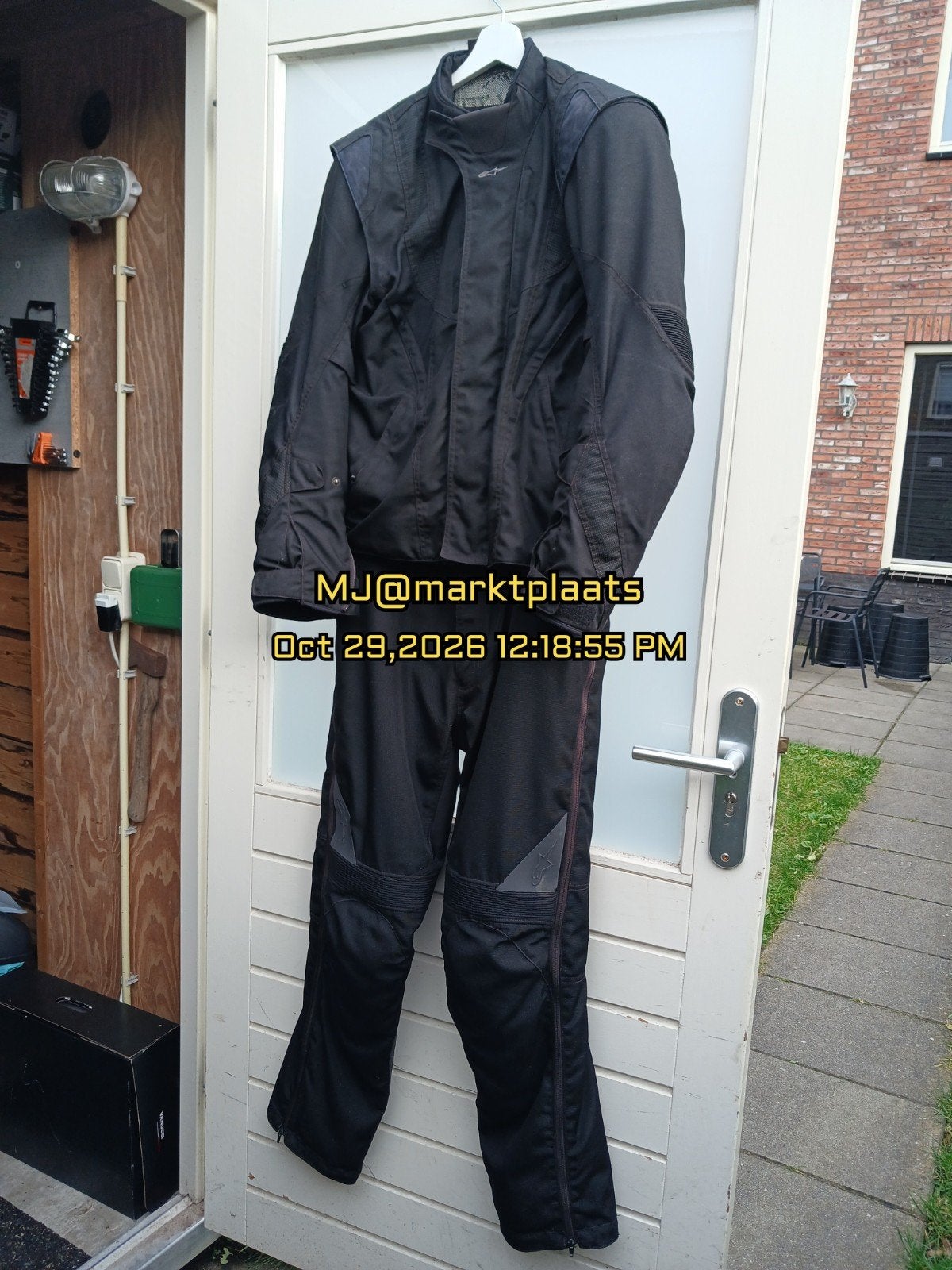 Alpinestars combipak Jet Road textiel maat L, Motoren, Ophalen of Verzenden, Alpinestars, Tweedehands, Heren