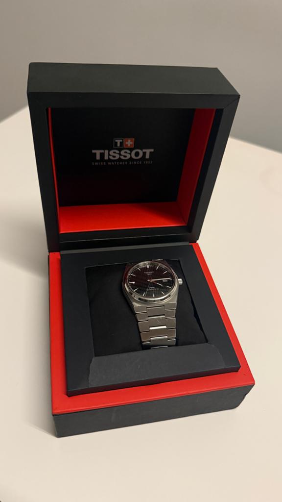 Tissot PRX Powermatic 80 - Zwart compleet, Sieraden, Tassen en Uiterlijk, Horloges | Heren, Staal, Staal, Polshorloge, Zo goed als nieuw