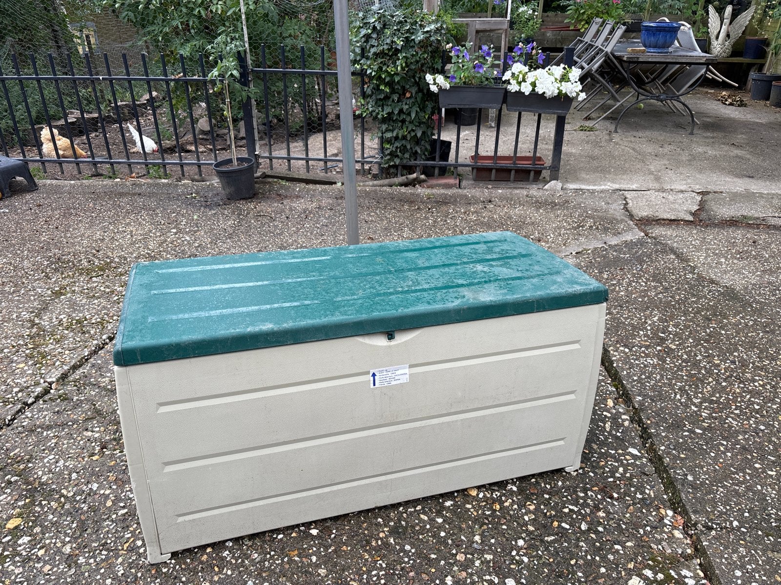 Kunststof opbergbox met wielen - Ideaal voor kussens, Ophalen, Gebruikt, Kunststof, Overige typen