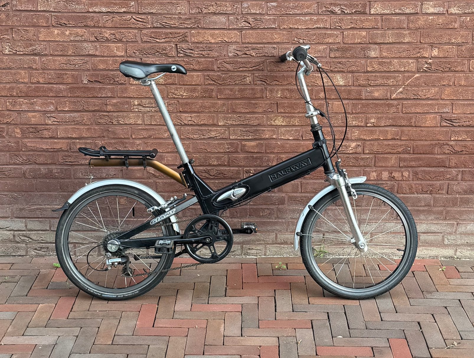 Vouwfiets - Giant Halfway - 7 versn. Extreem licht, Fietsen en Brommers, 20 inch of meer, Gebruikt, Velgrem, Versnellingen