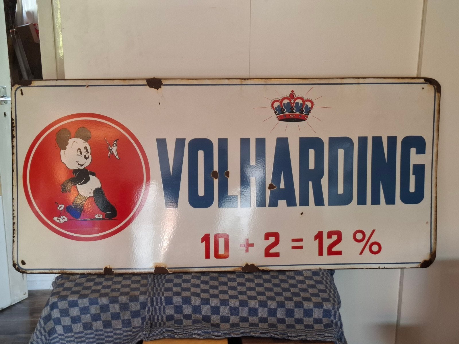 emaille bord, Ophalen of Verzenden