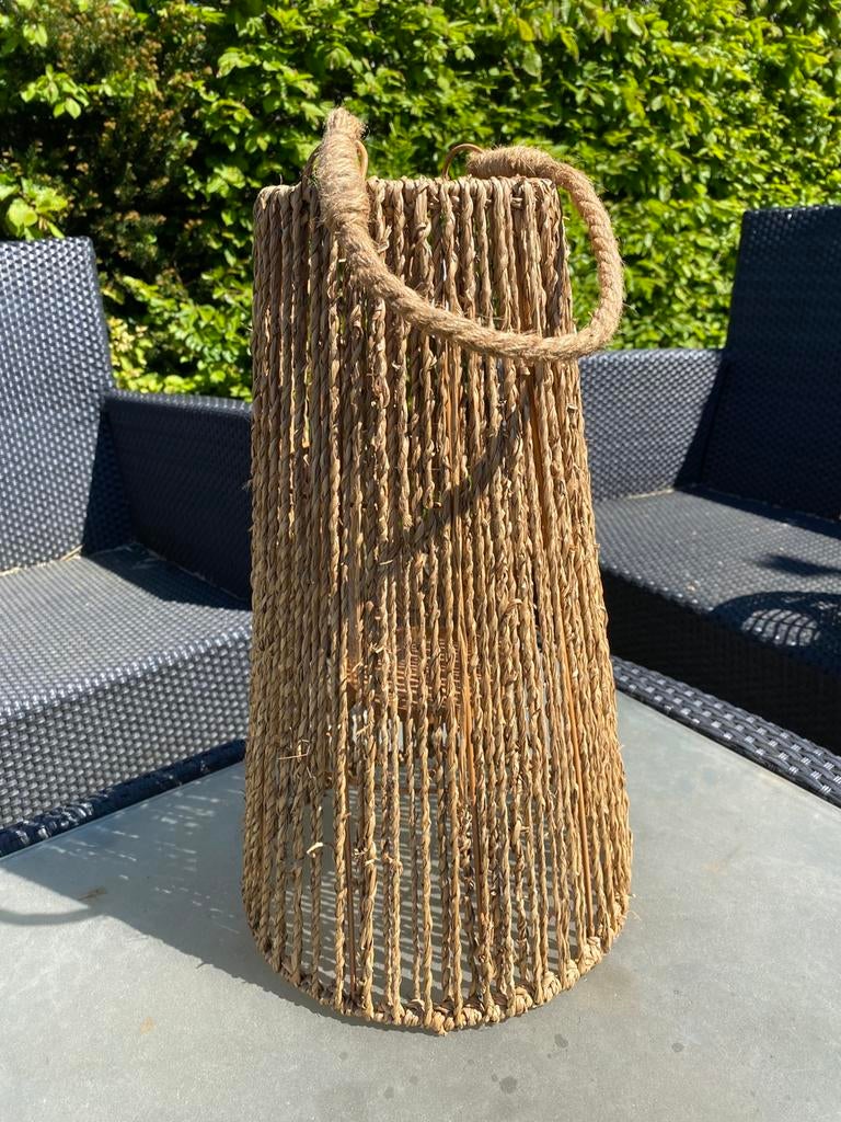 Ca45cm x25 cm lantaarn ‘touw’, Huis en Inrichting, Woonaccessoires | Paraplubakken, Ophalen, Zo goed als nieuw, Overige materialen