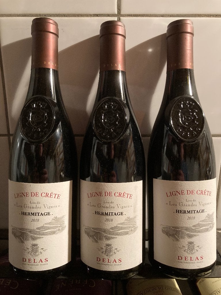 Hermitage - Delas - Ligne de Crête 2018, Ophalen, Frankrijk, Nieuw, Rode wijn