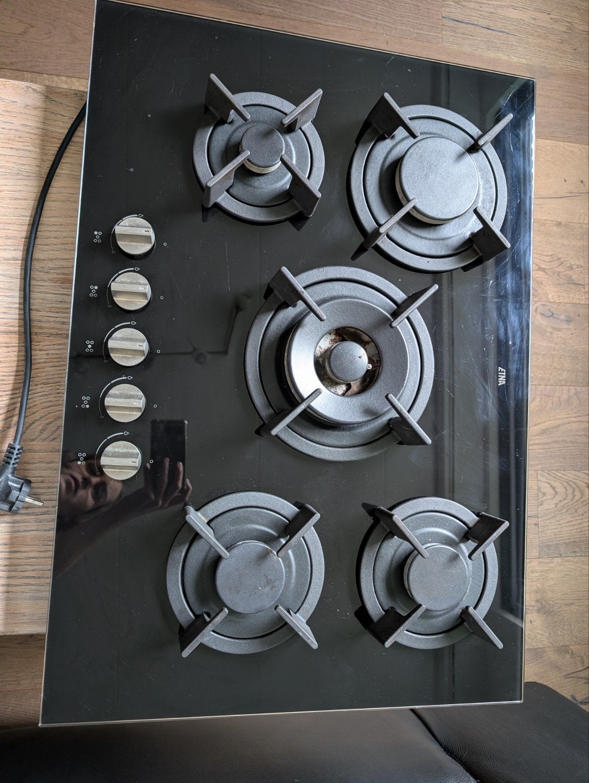 ETNA Inbouw Gasfornuis KGG673ZTA - 5 Kookzones, Witgoed en Apparatuur, Fornuizen, Ophalen, Gebruikt, Minder dan 85 cm, Inbouw