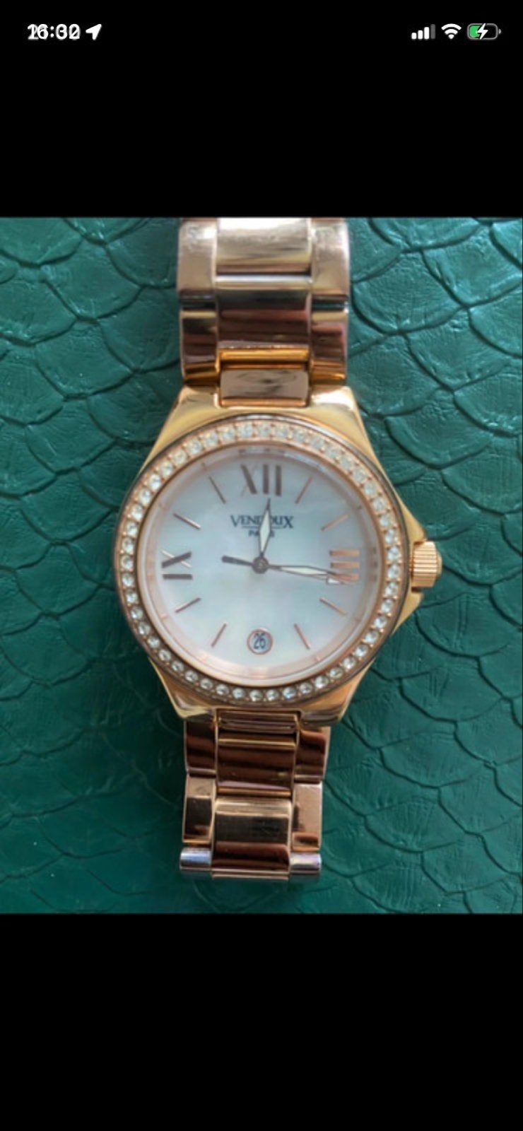 Rosékleurig horloge Vendoux, Overige merken, Gebruikt, Polshorloge, Ophalen of Verzenden