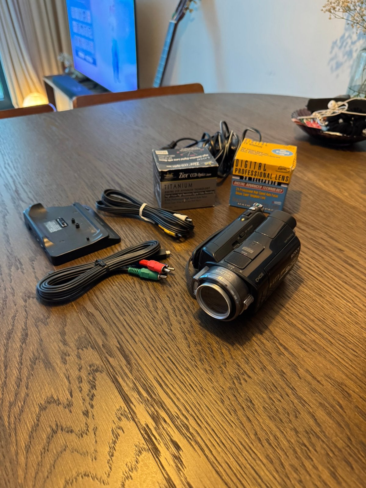 Sony hdr sr7e hd camcorder met alle toebehoren, Verzenden, 20x of meer, Zo goed als nieuw, Sony