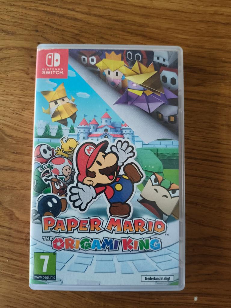 Paper Mario: The Origami King - Nintendo Switch, Spelcomputers en Games, 1 speler, Ophalen of Verzenden, Zo goed als nieuw, Role Playing Game (Rpg)